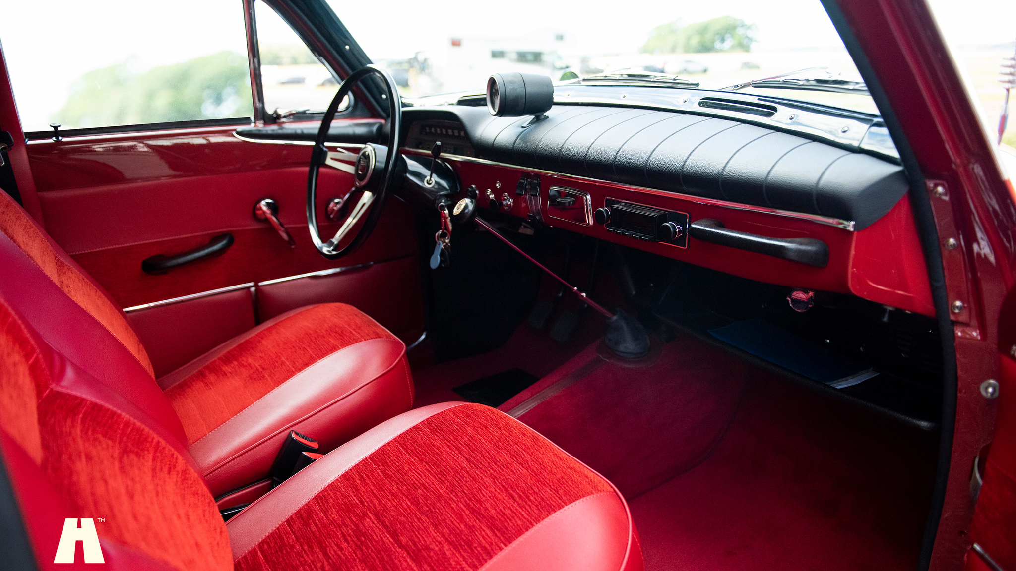 Interiörbild 1966 Volvo Amazon kombi 220
