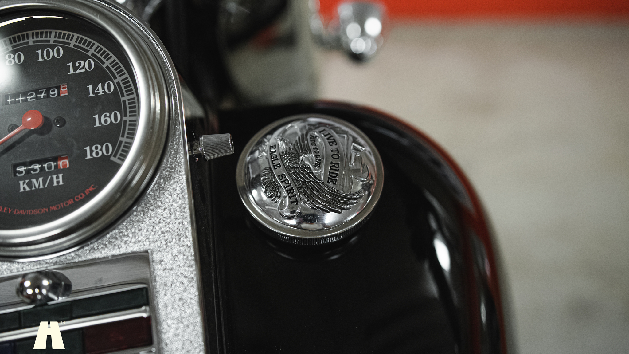 Exteriörbild på 1990 Harley Davidson Heritage Softail Classic Custom