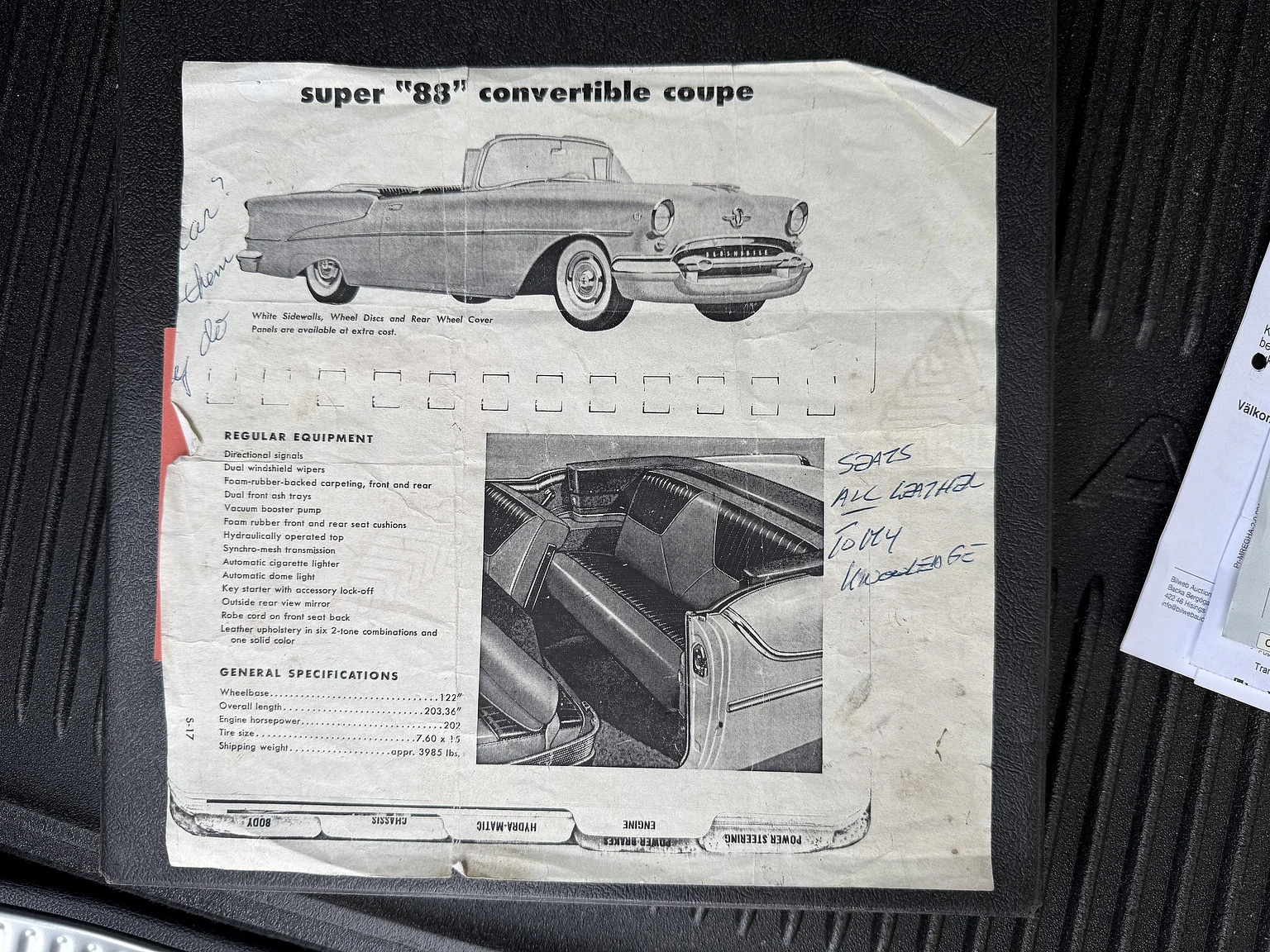 Documentation for 1955 Oldsmobile Super 88 (21)