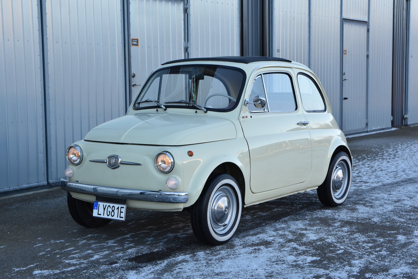 Exteriörbild på 1968 Fiat 500