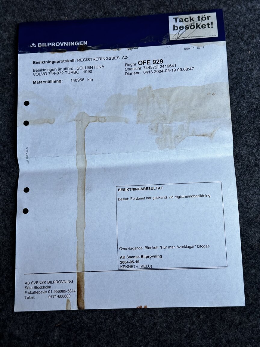 Documentation for 1990 VOLVO 740 Turbo (20)