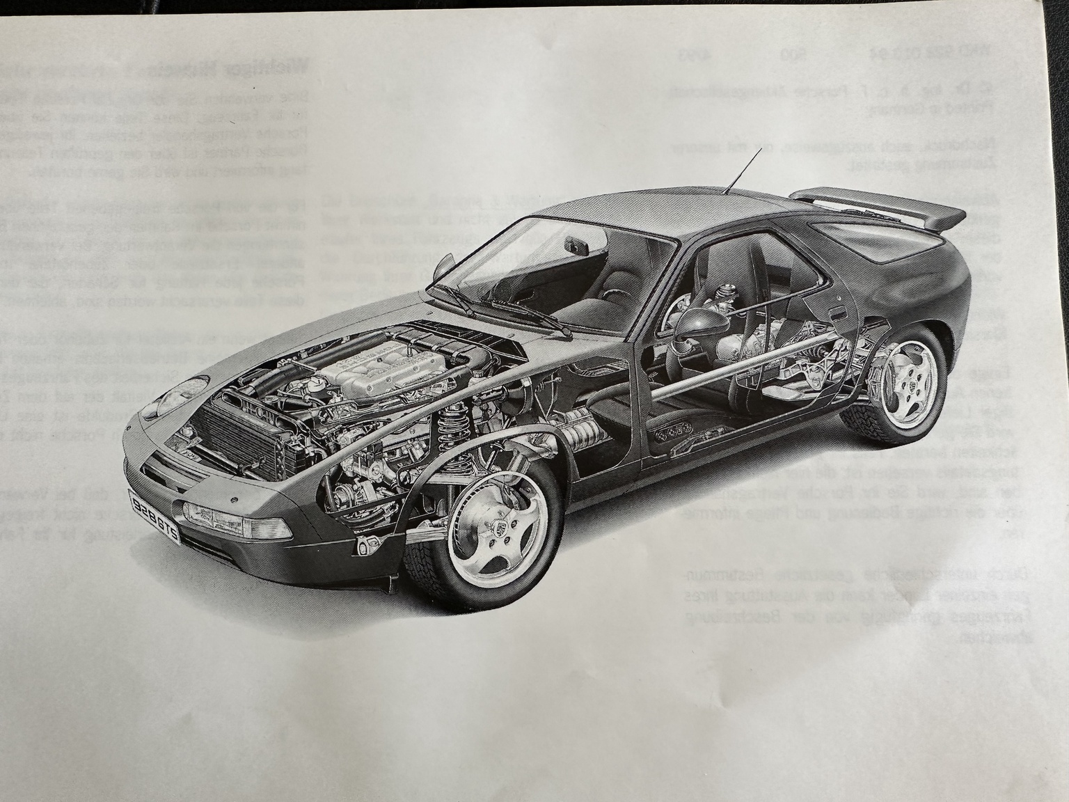 Documentation for 1994 Porsche 928 GTS