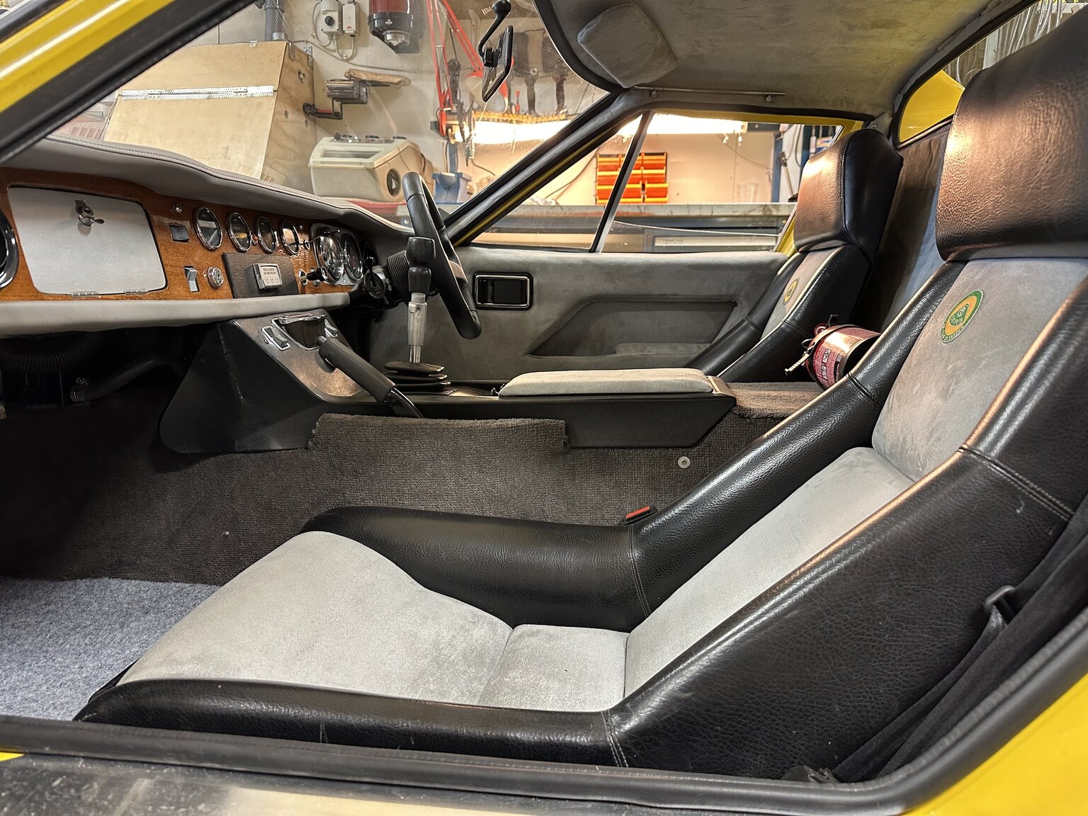 Innenraumfoto von 1970 Lotus Europa S2