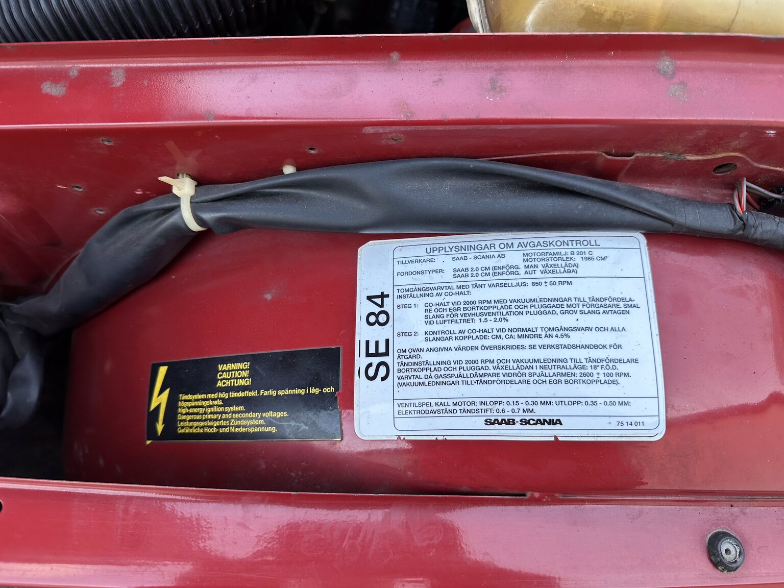 1984 Saab 900 GL, Mekanik