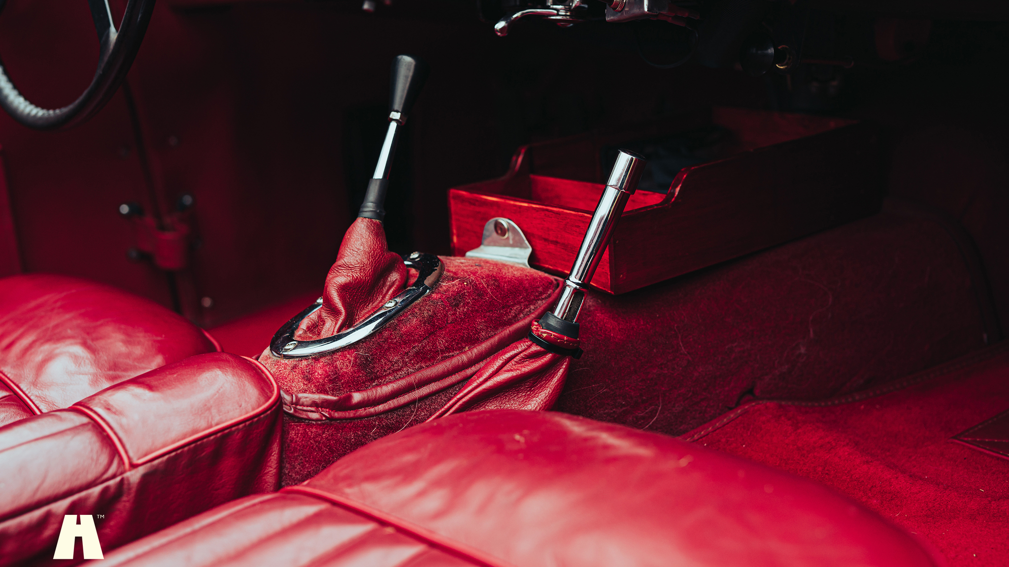 Interiörbild 1951 Jaguar XK120