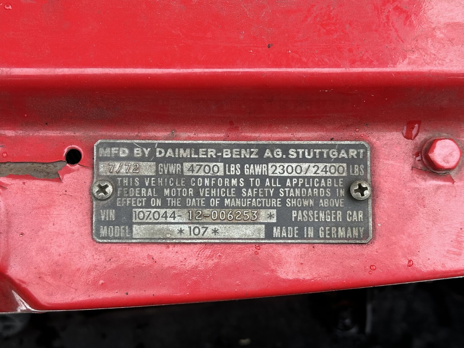 Image of 1973 Mercedes-Benz 450 SL mechanics