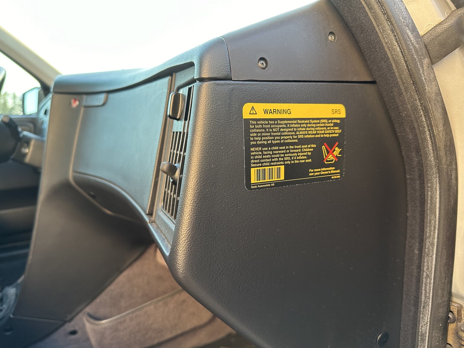 Innenraumfoto von 1996 SAAB 9000 CS Aero 2.3T