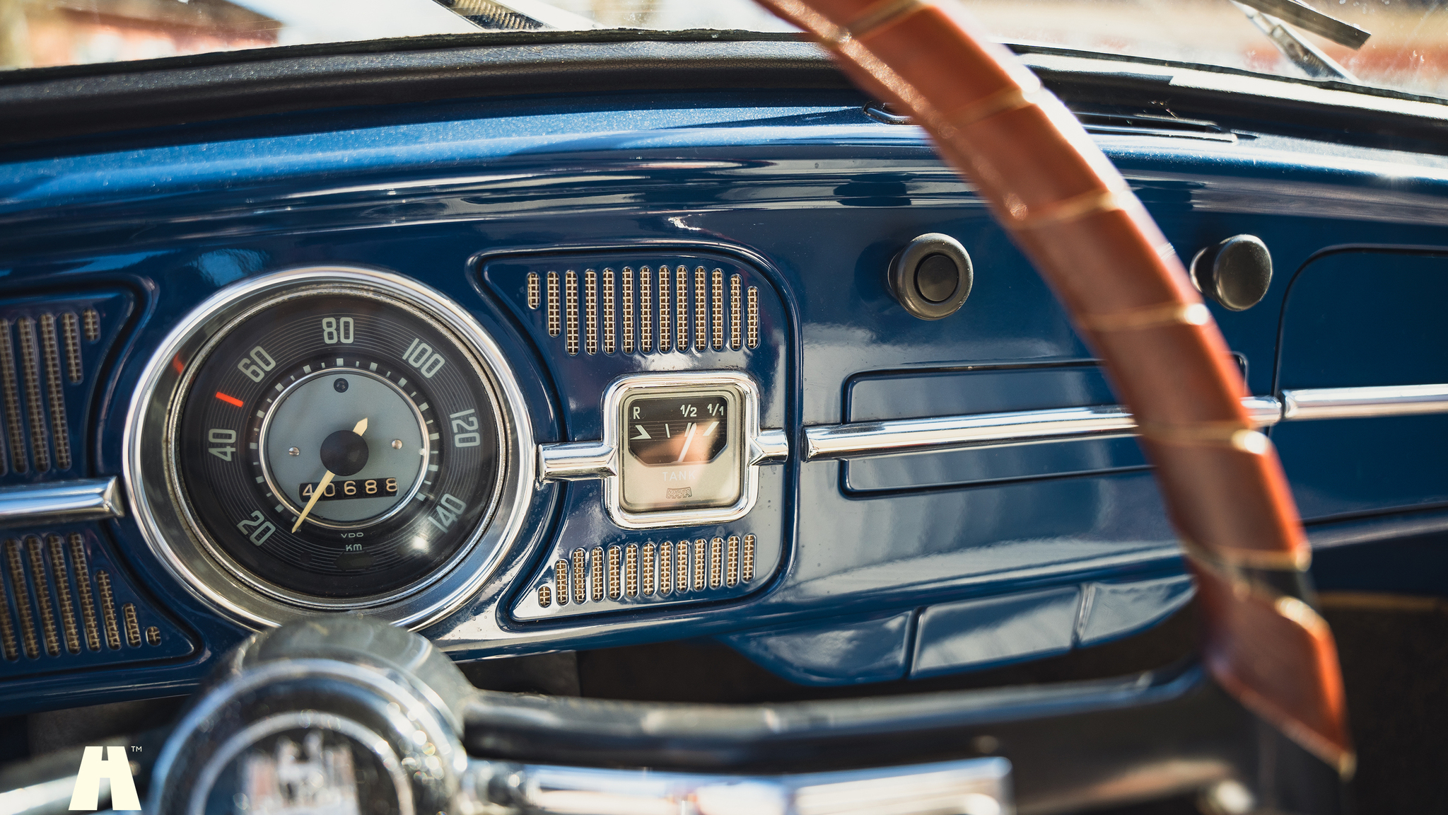 Interiörbild 1967 Volkswagen Beetle