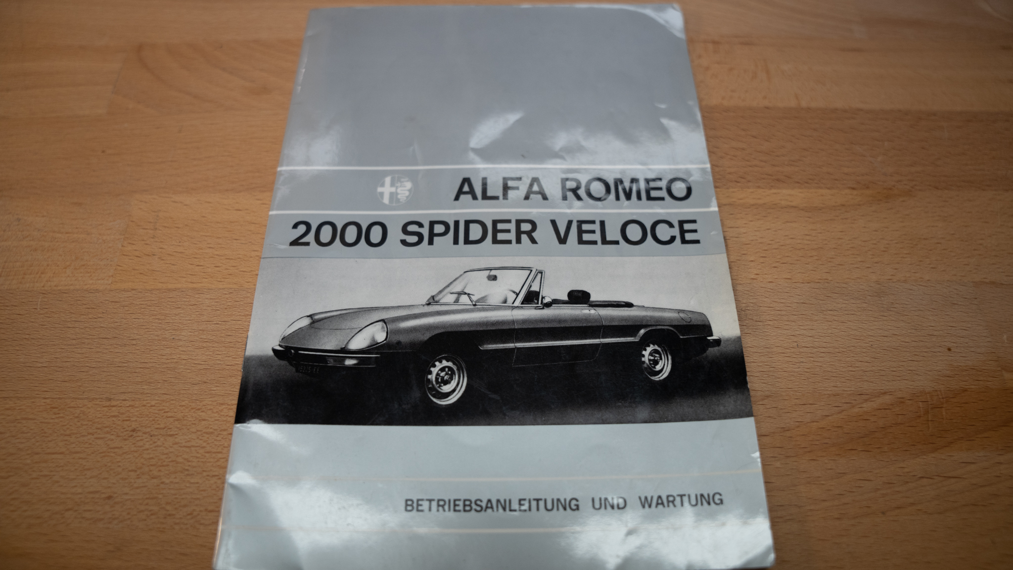 Dokumentation för 1980 Alfa Romeo 2000 Spider