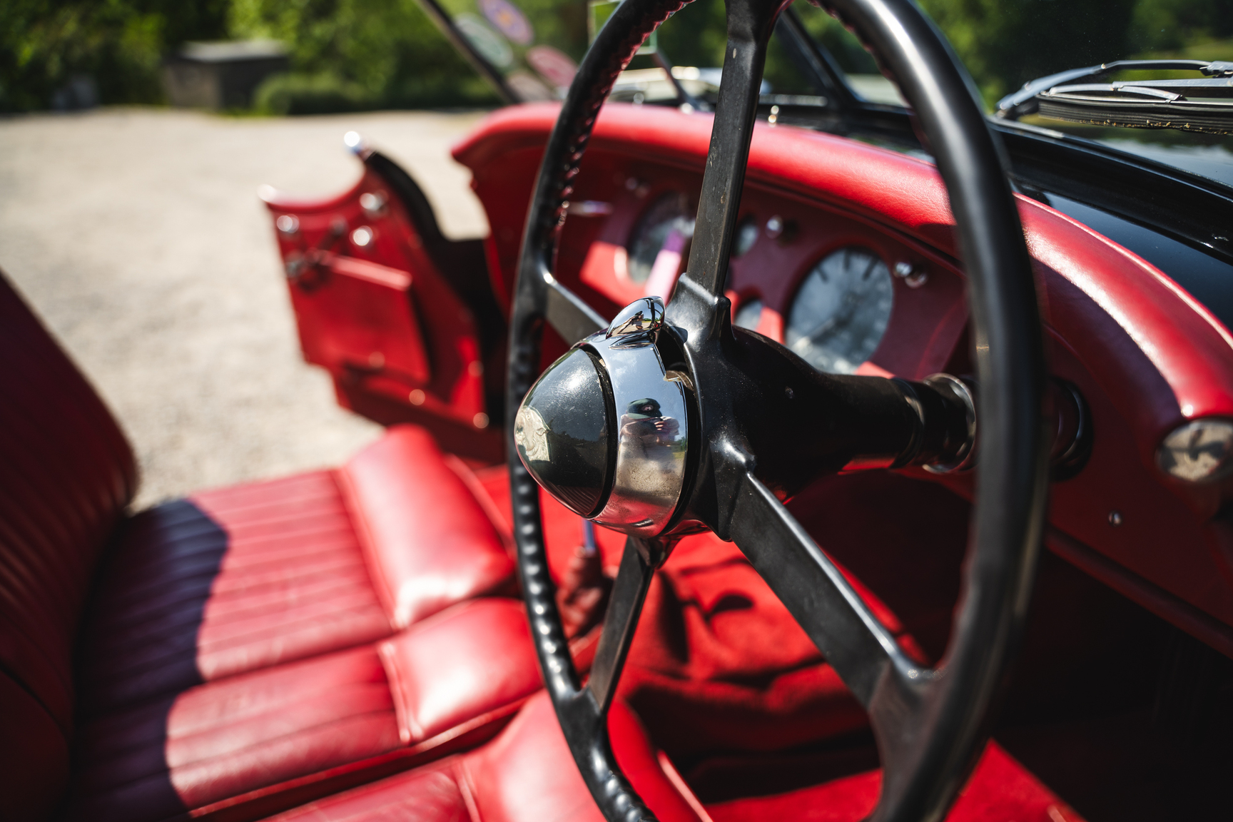 Interiörbild 1951 Jaguar XK 120