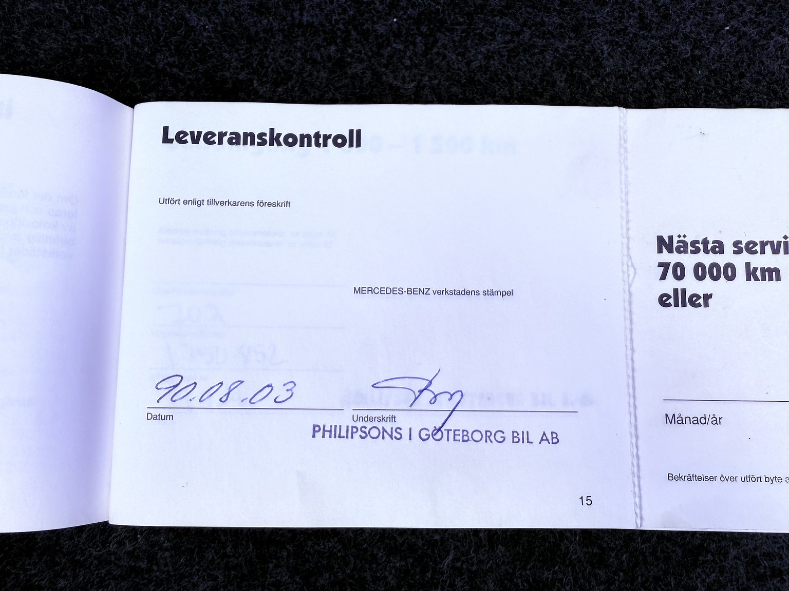 Dokumentation för 1990 Mercedes-Benz 300CE-24