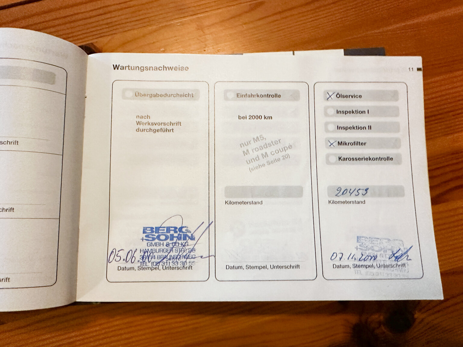 Dokumentation, 2000 BMW M5 E39