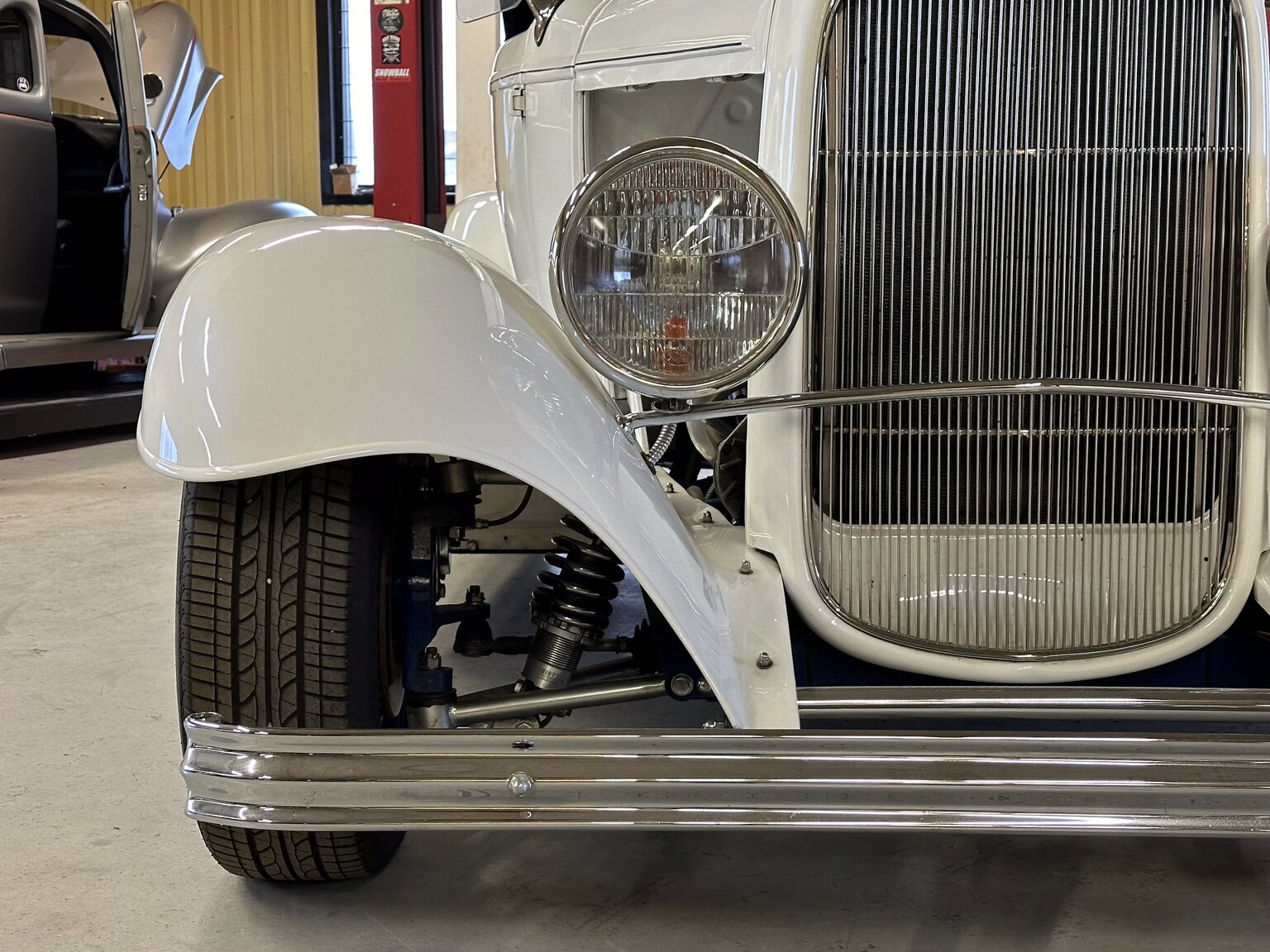 Exteriörbild på 1932 Custom Ford Rod White Ice