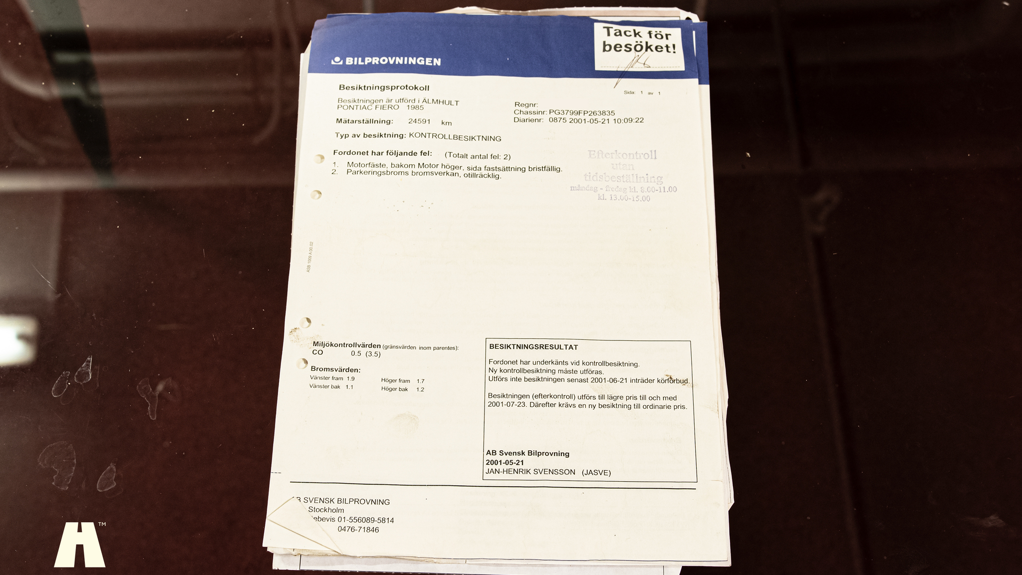 Dokumentation, 1985 Pontiac Fiero GT (23)