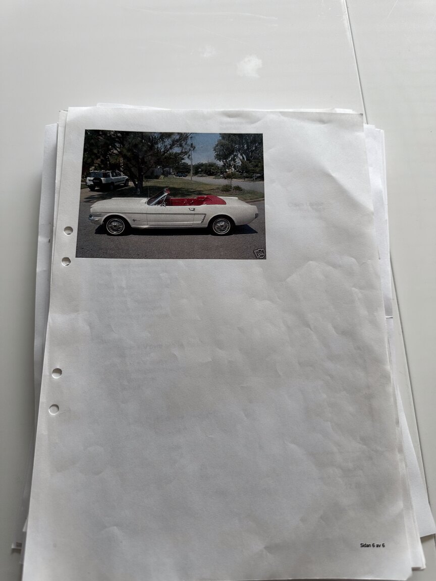 Dokumentation för 1965 Ford Mustang Cabriolet (8)