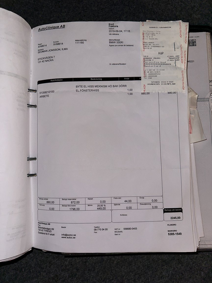 Documentation for 2001 BMW 330Xi