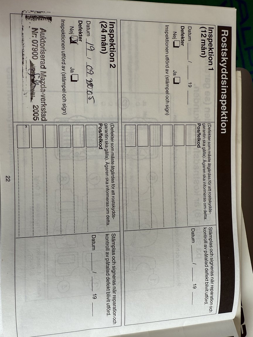 Dokumentation för 1999 Mazda MX-5