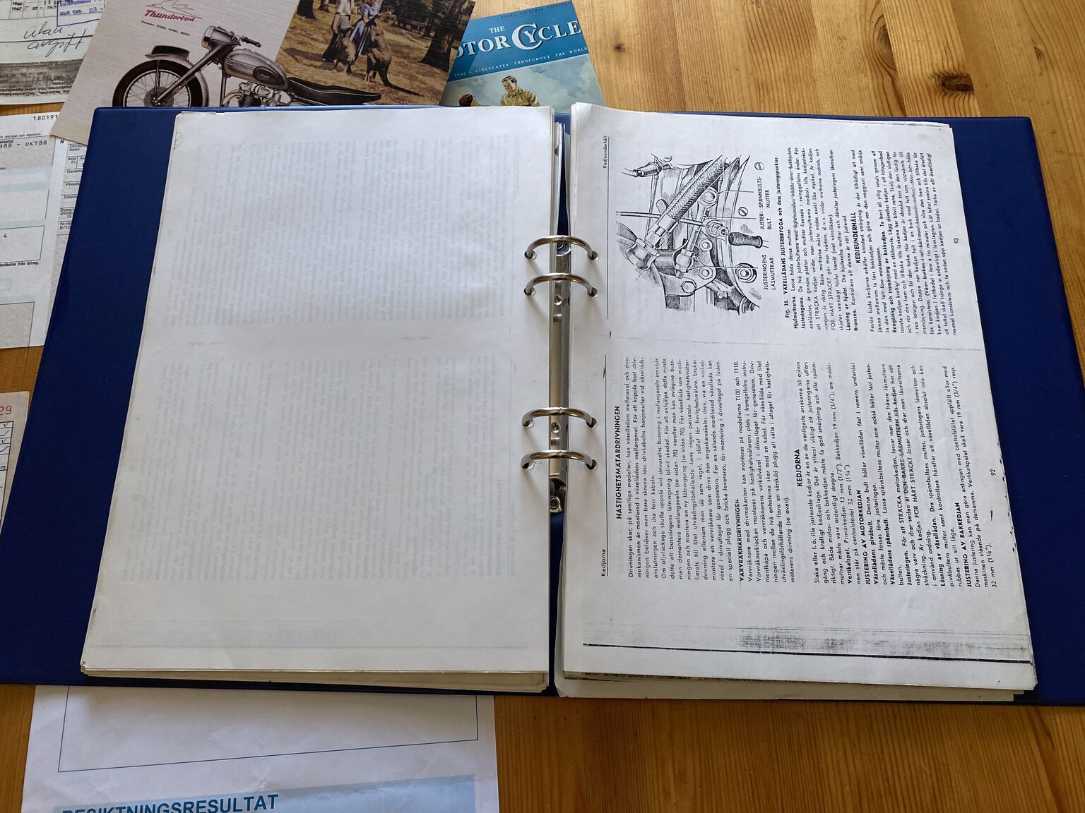 Dokumentation för 1956 Triumph Thunderbird (10)