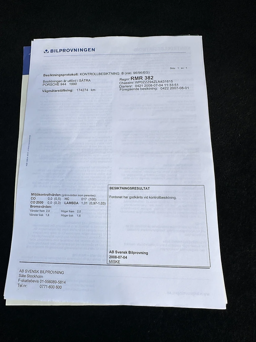 Dokumentation, 1990 Porsche 944 S2 Cabriolet  (19)