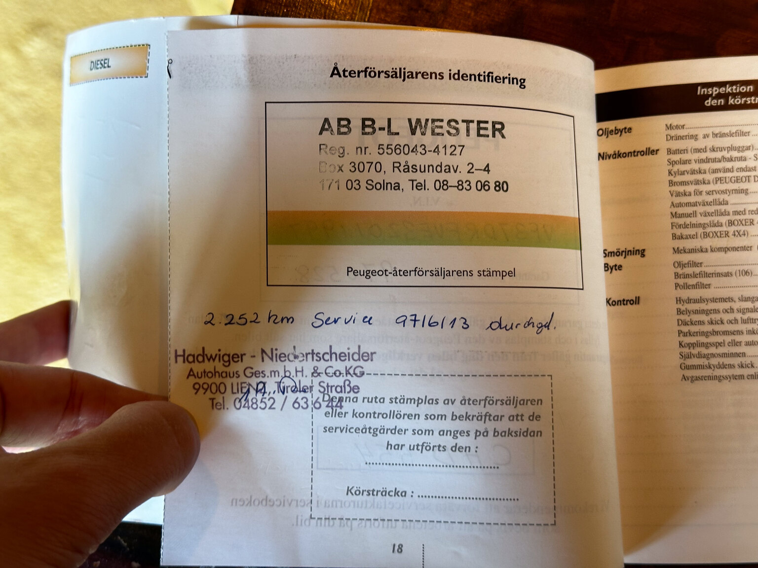 Dokumentation, 1997 Peugeot 306 Cabriolet