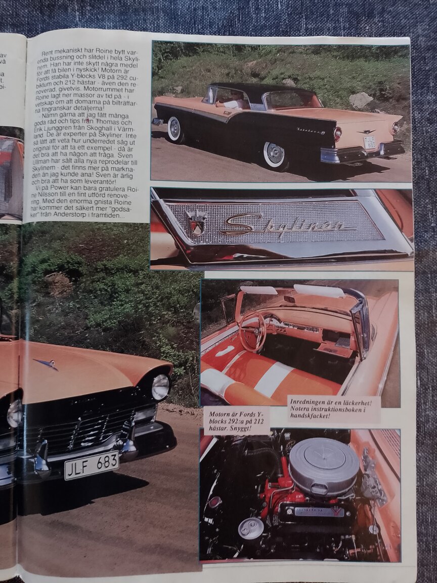 Documentation for 1957 Ford Fairlane 500 Skyliner Retract