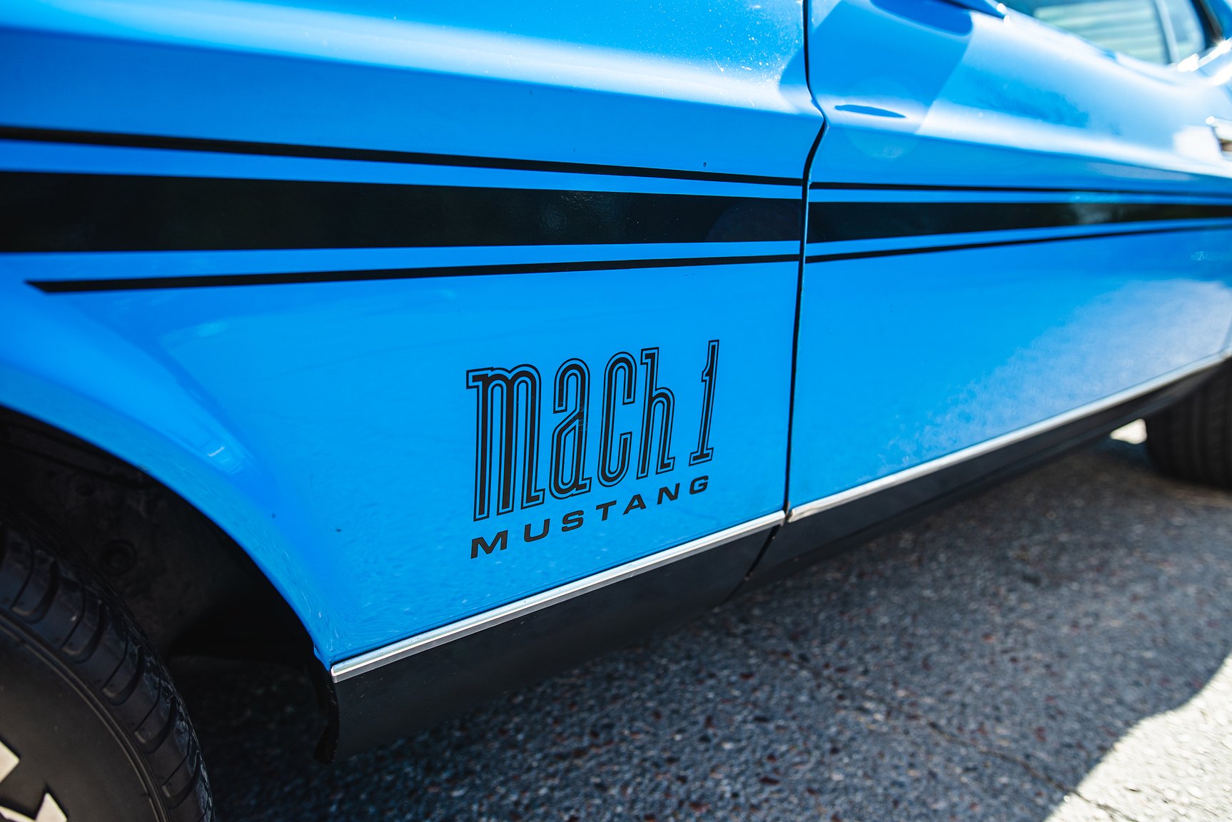 Exteriörbild på 1971 Ford Mustang Mach 1