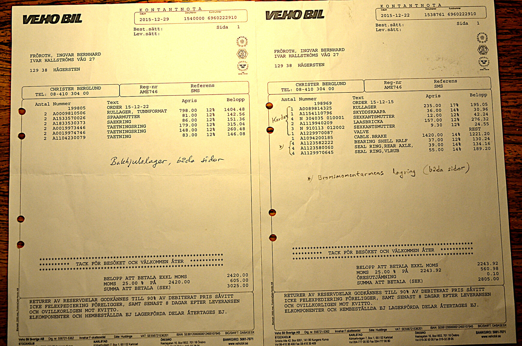 Dokumentation för 1968 Mercedes-Benz W109 300 SEL 6.3