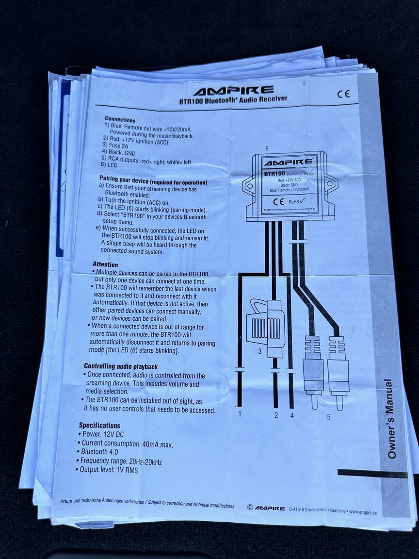 Documentation for 2003  Audi RS6 C5