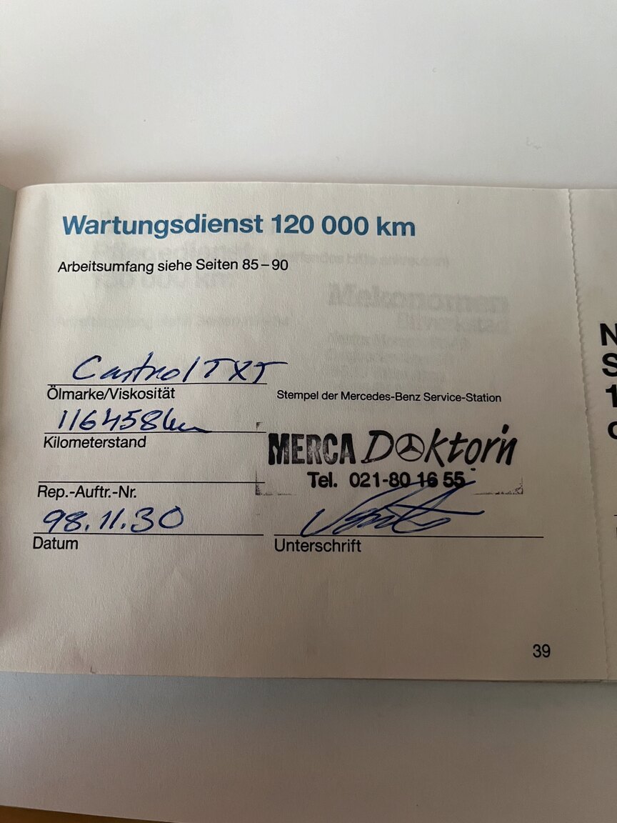 Documentation for 1992 Mercedes-Benz SL 500
