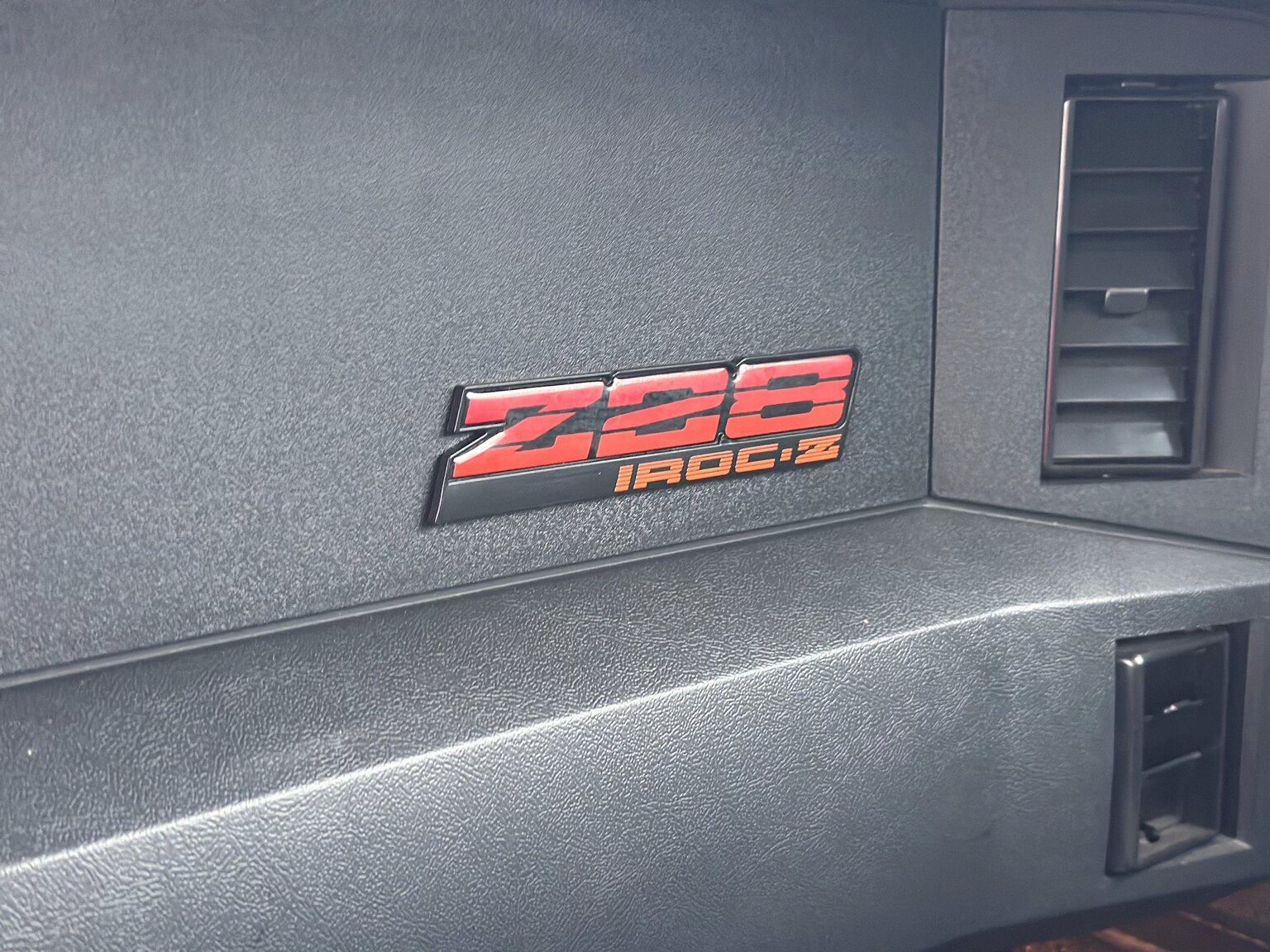 Interiörbild 1987 Chevrolet Camaro Z28