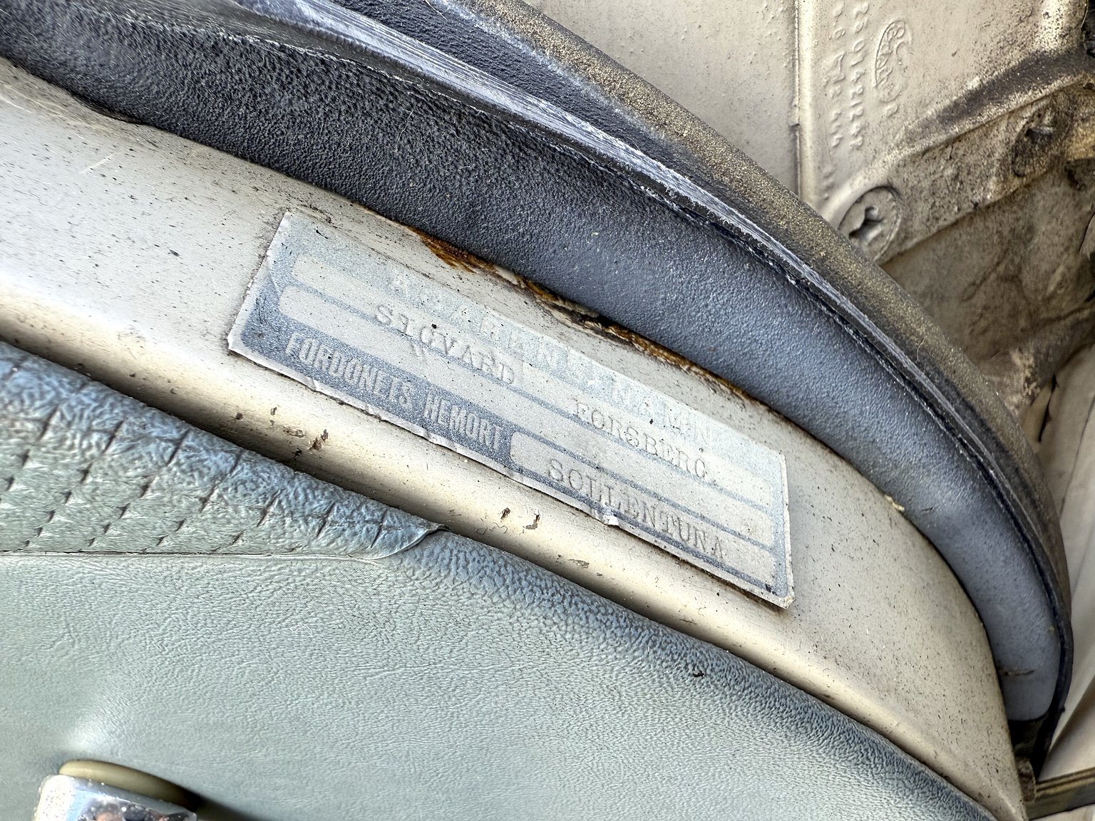 Interiörbild 1967 Mercedes-Benz 200
