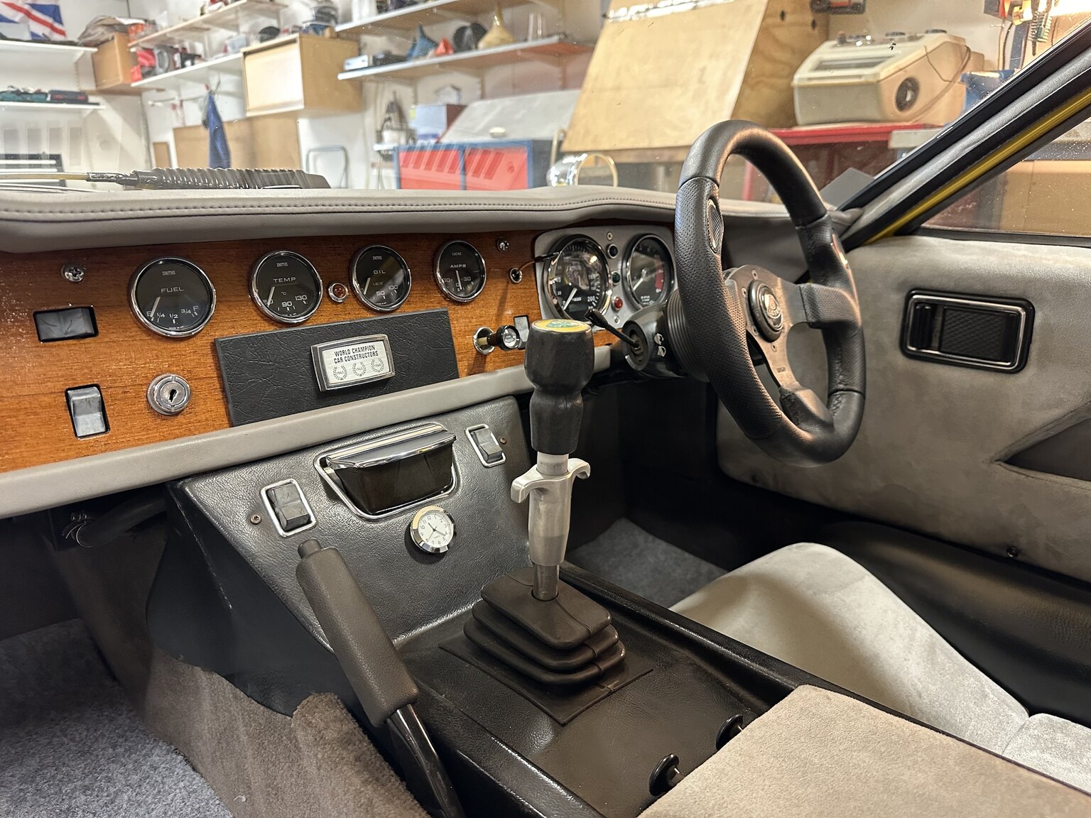 Innenraumfoto von 1970 Lotus Europa S2