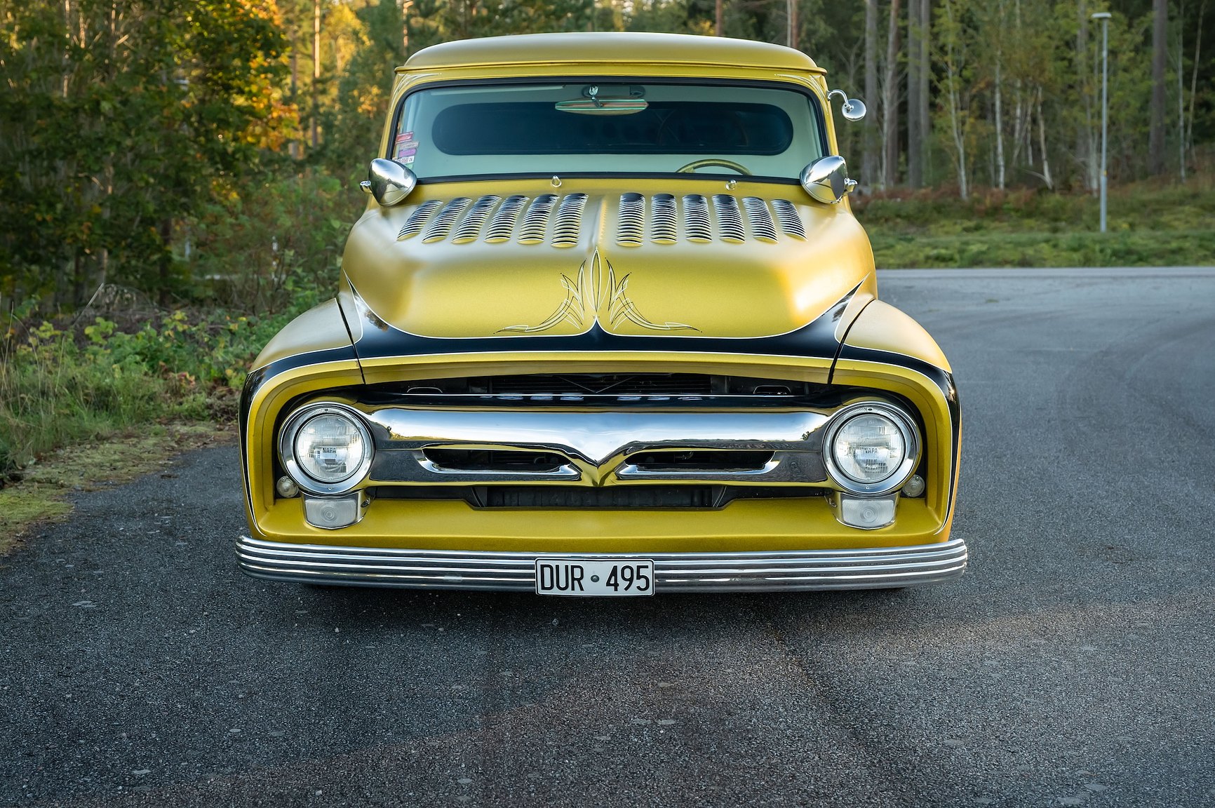 Exteriörbild på 1955 Ford F-100 Kustom