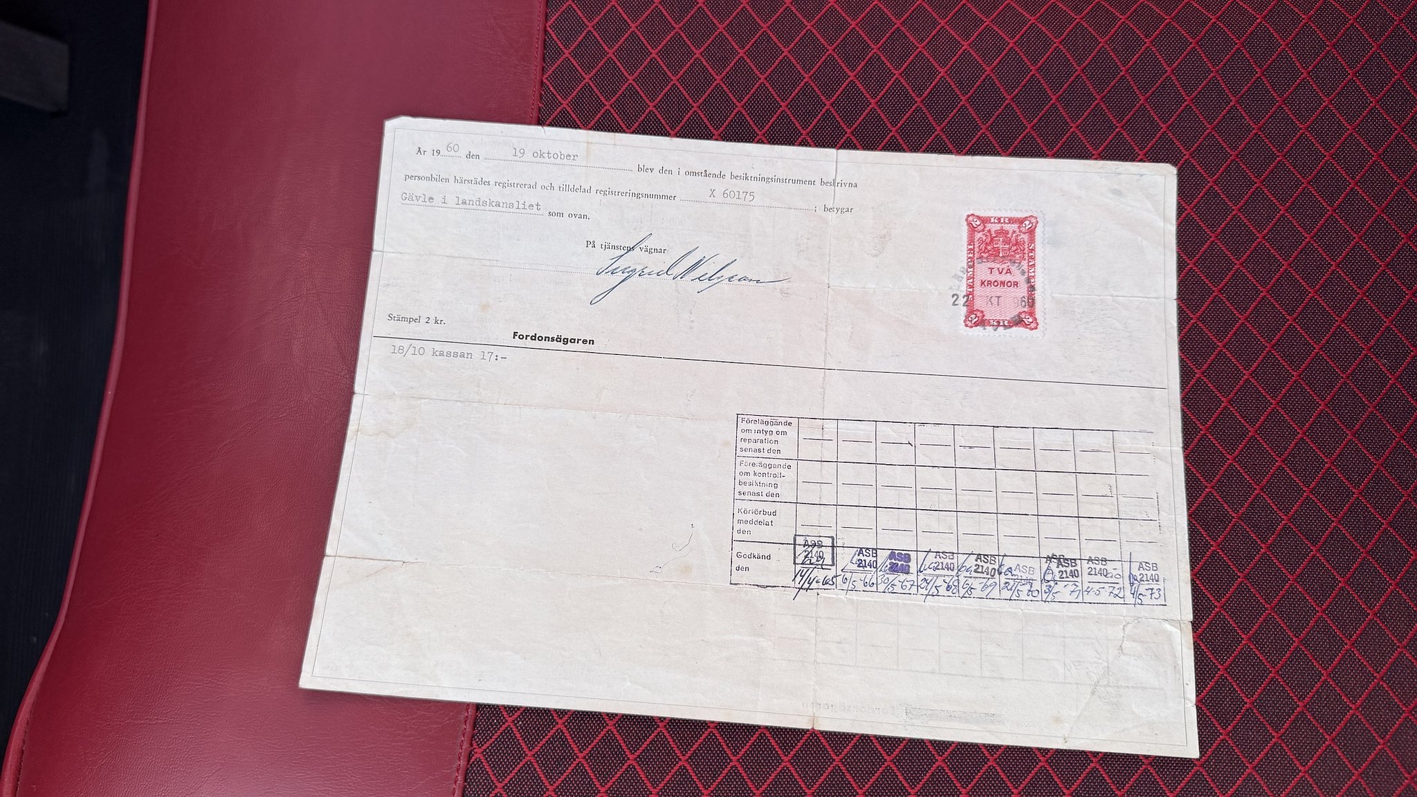 Documentation for 1960 Saab 96 (2)