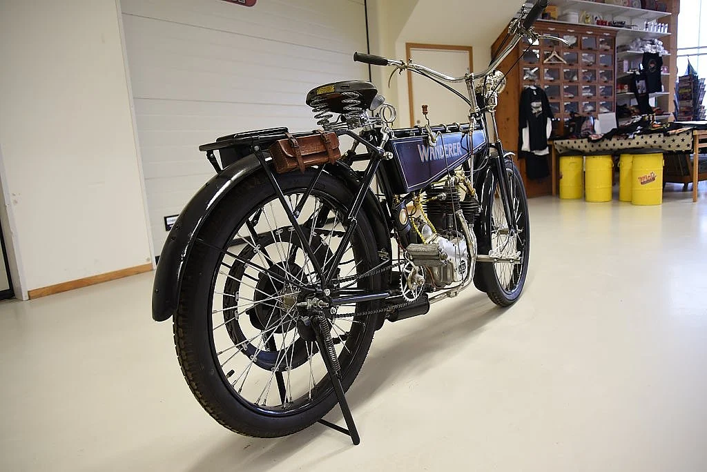 Bild von 1913 Wanderer 3PS V-Twin välrenoverad mc svensksåld från Falun (3)