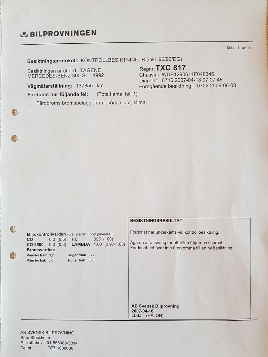 Documentation for 1992 Mercedes-Benz 300 SL-24