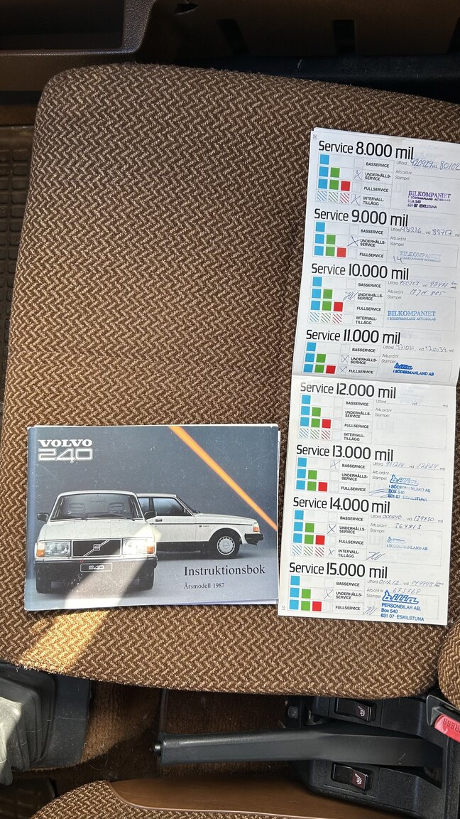 Documentation for 1987 Volvo 244