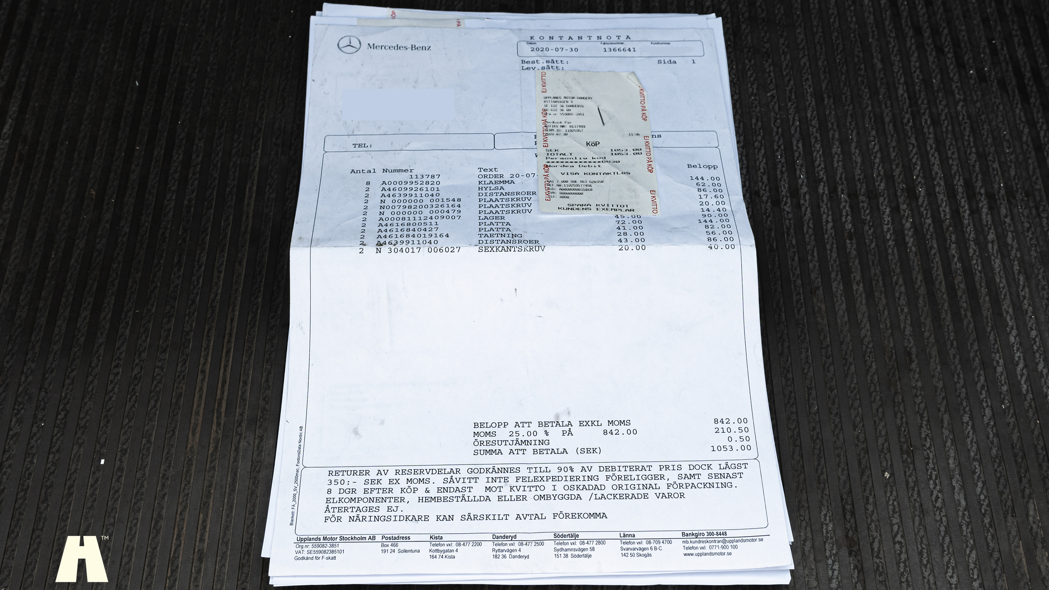 Dokumentation för 1985 Mercedes 230GE Cabrio