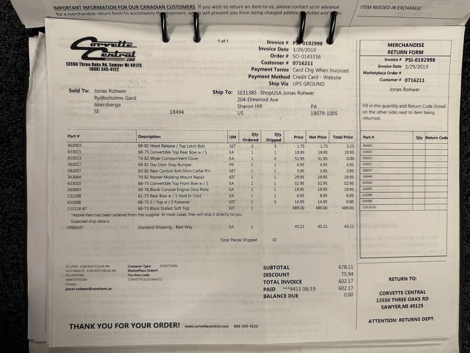 Dokumentation, 1971 Chevrolet Corvette Stingray Special 598 cui V8 795 hk (65)
