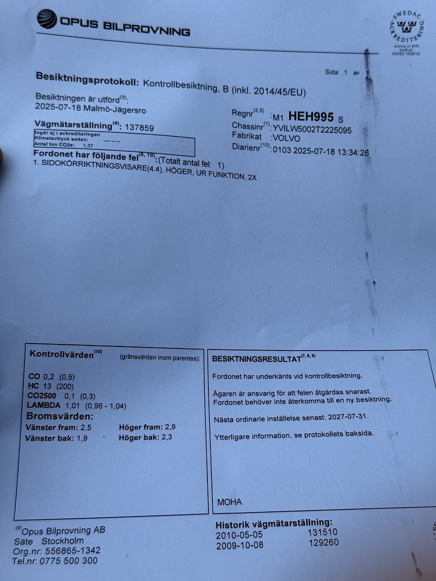 Documentation for 1996 Volvo 850 R "T-Röd" (1)