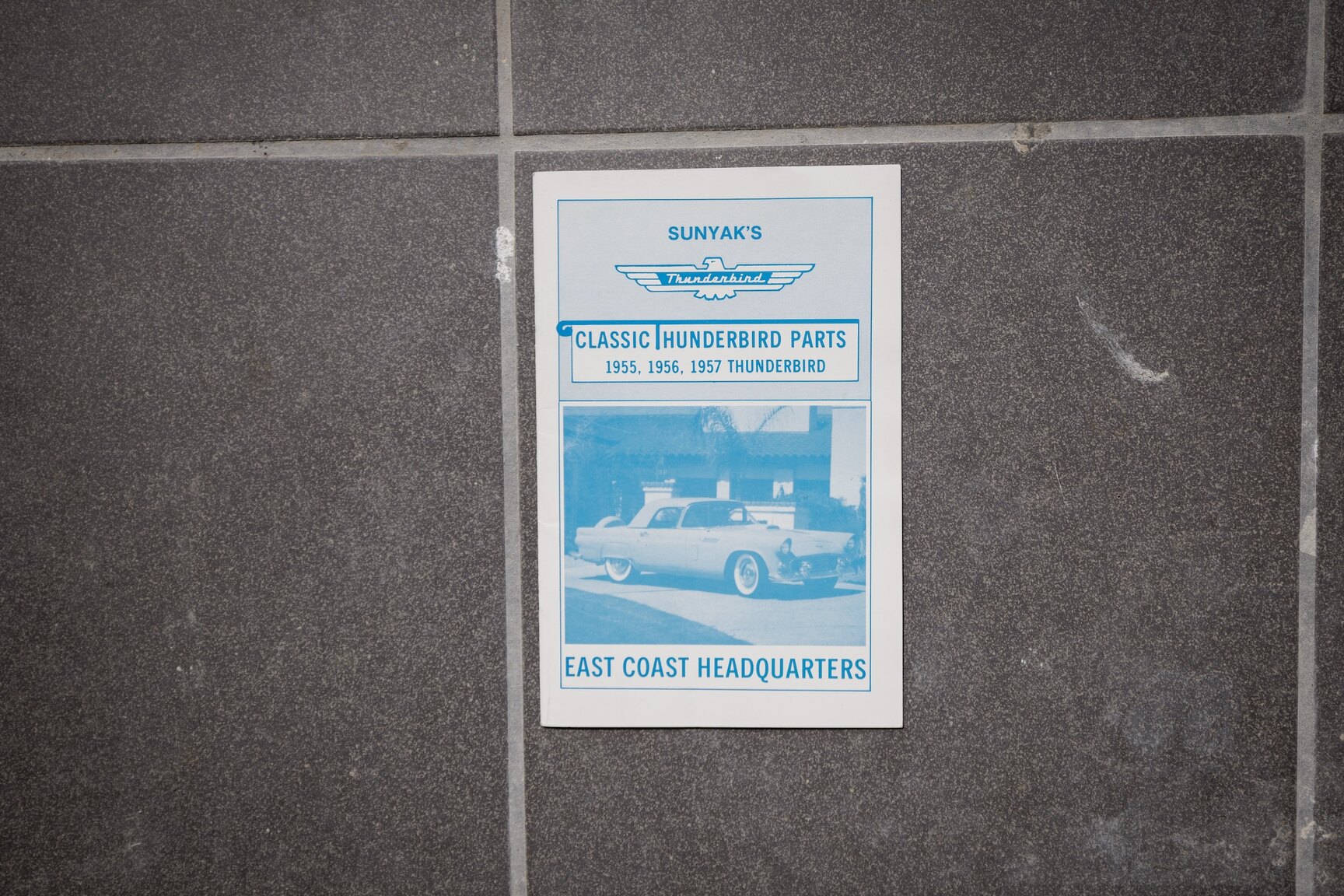Dokumentation, 1956 Ford Thunderbird