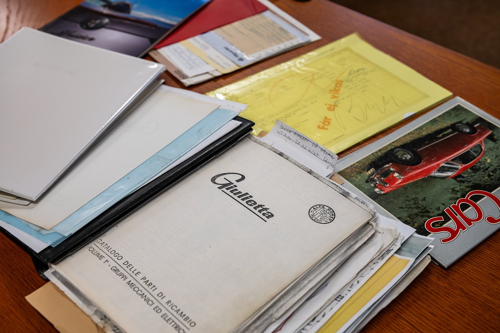 Documentation for 1962 Alfa Romeo Giulia Sprint 1600