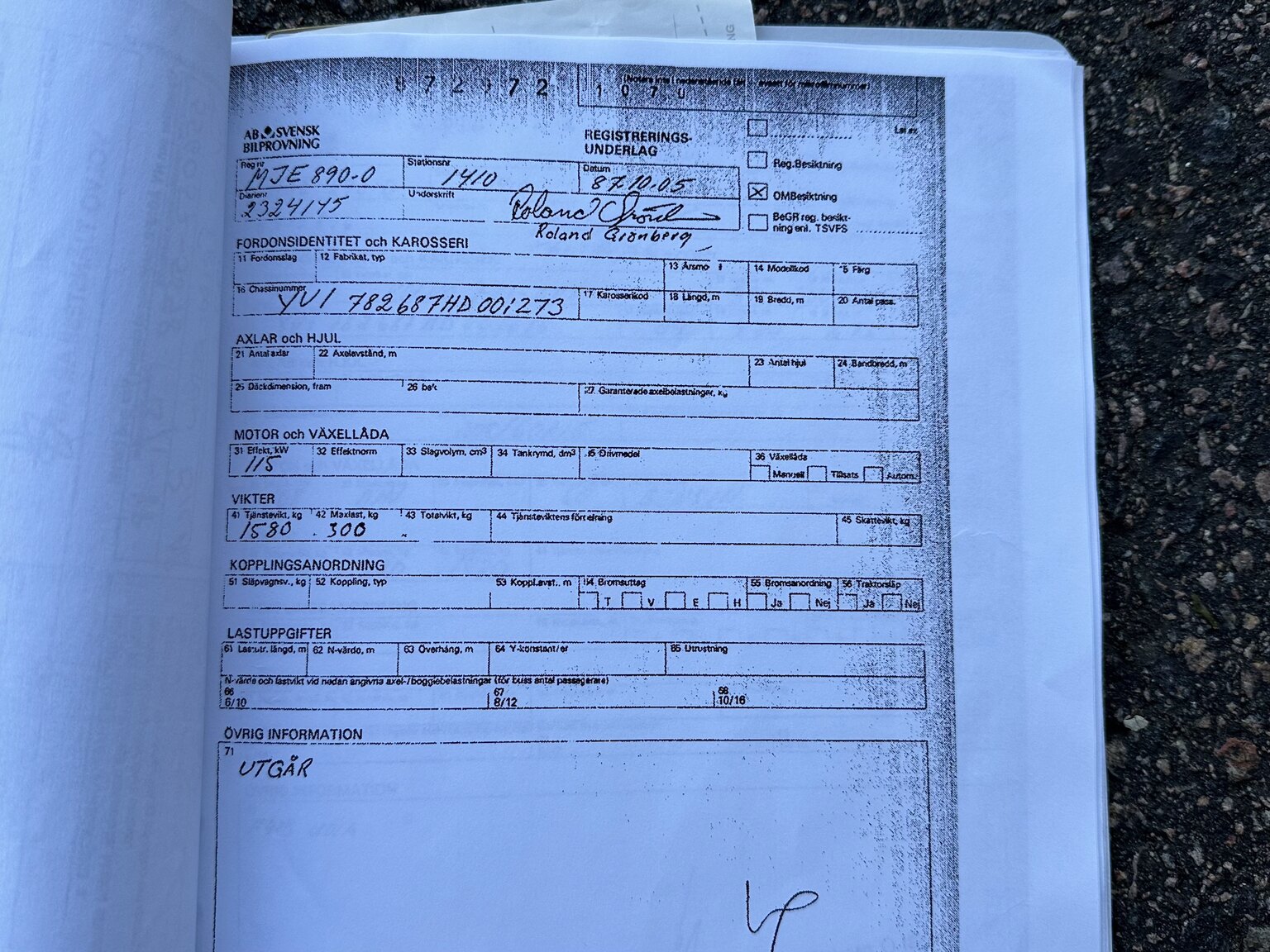 Dokumentation för 1987 Volvo 780 Bertone