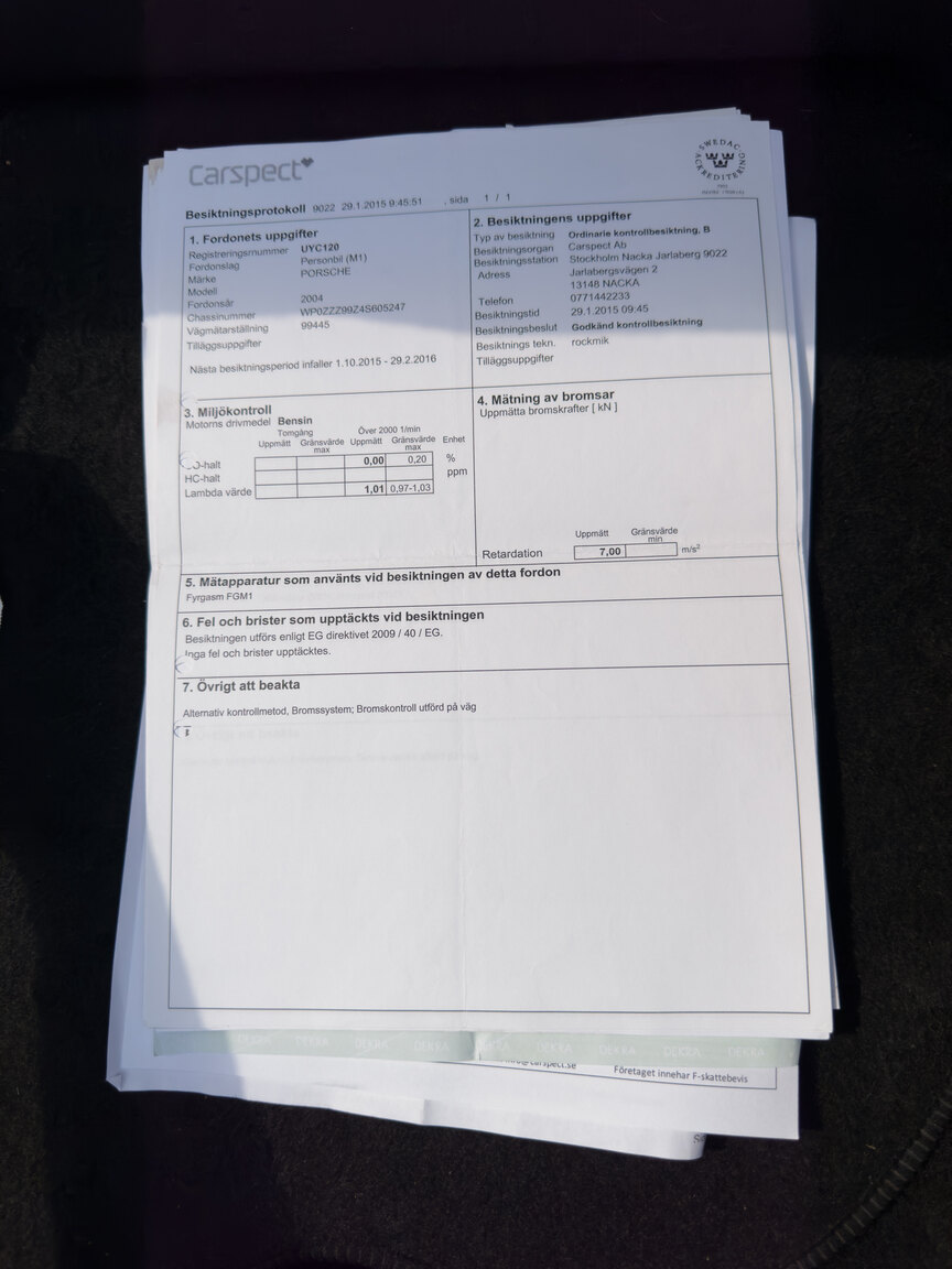 Dokumentation för 2004 Porsche 911 Carrera 4