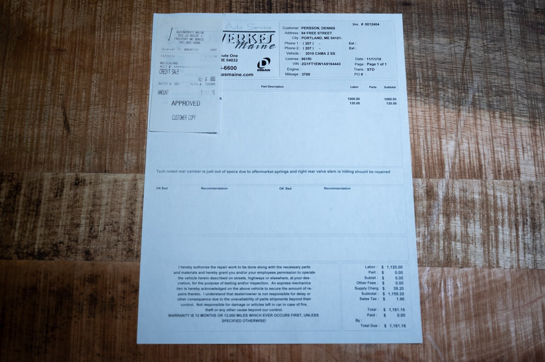 Documentation for 2010 Chevrolet Camaro SS (9)