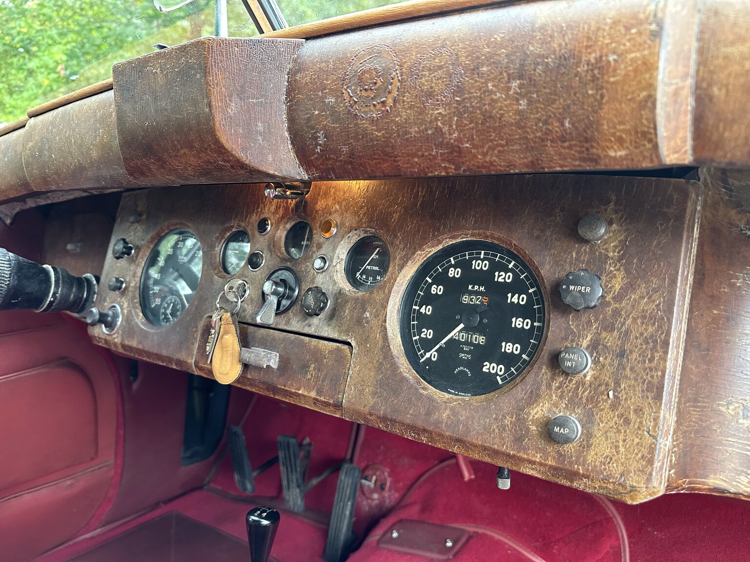 Innenraumfoto von 1954 Jaguar Mark VII Saloon