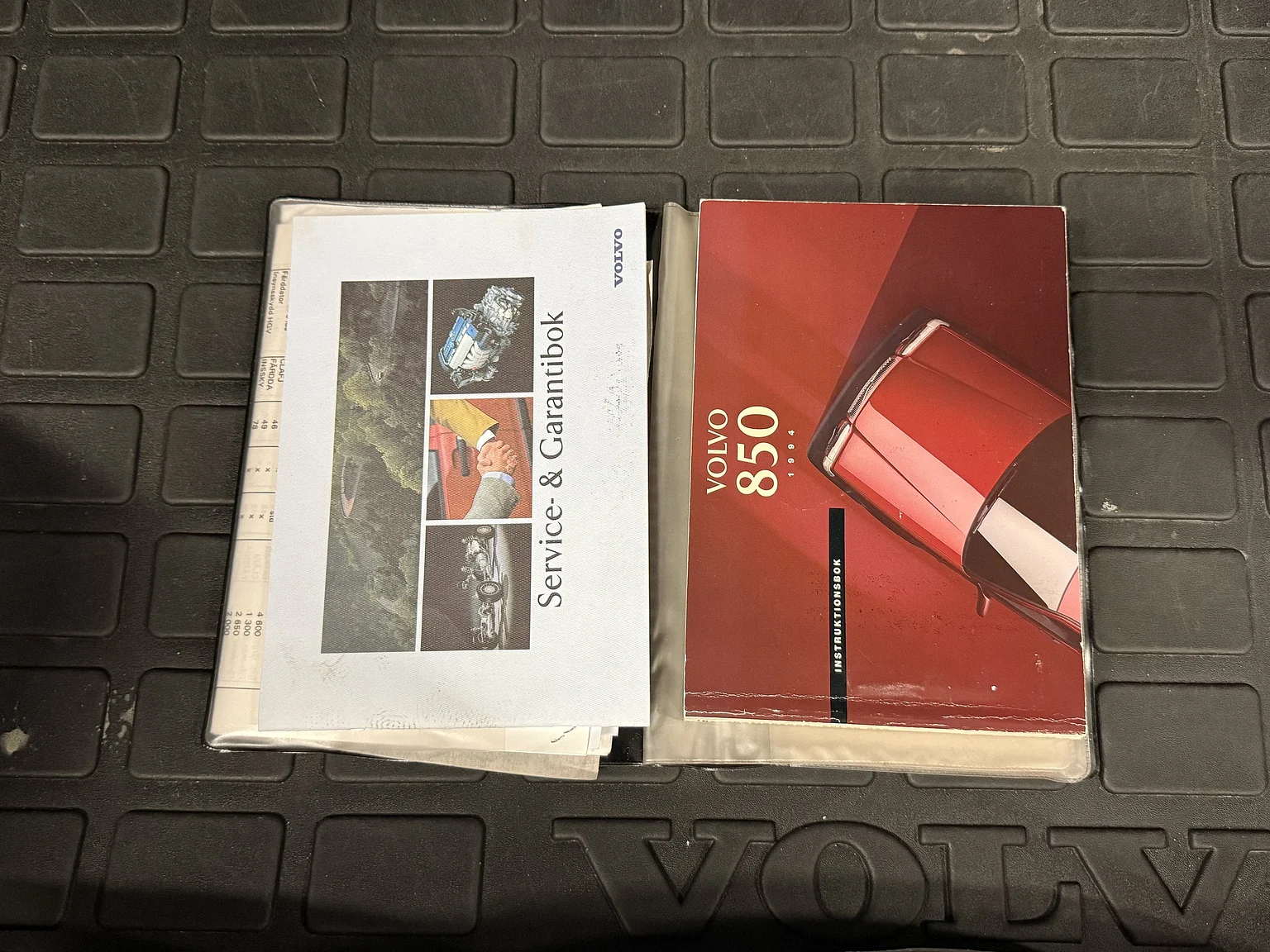 Documentation for 1994 Volvo 850 2.5 SE (2)