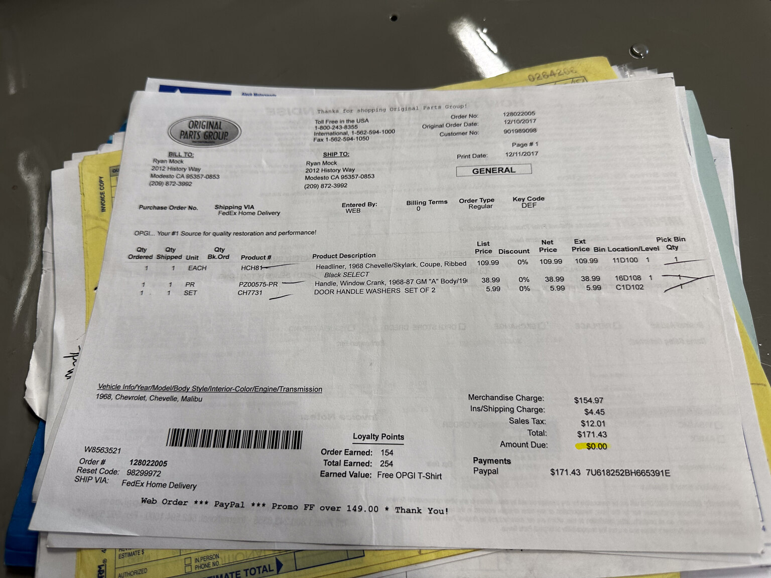 Documentation for 1968 Chevrolet Chevelle PRO Street (6)