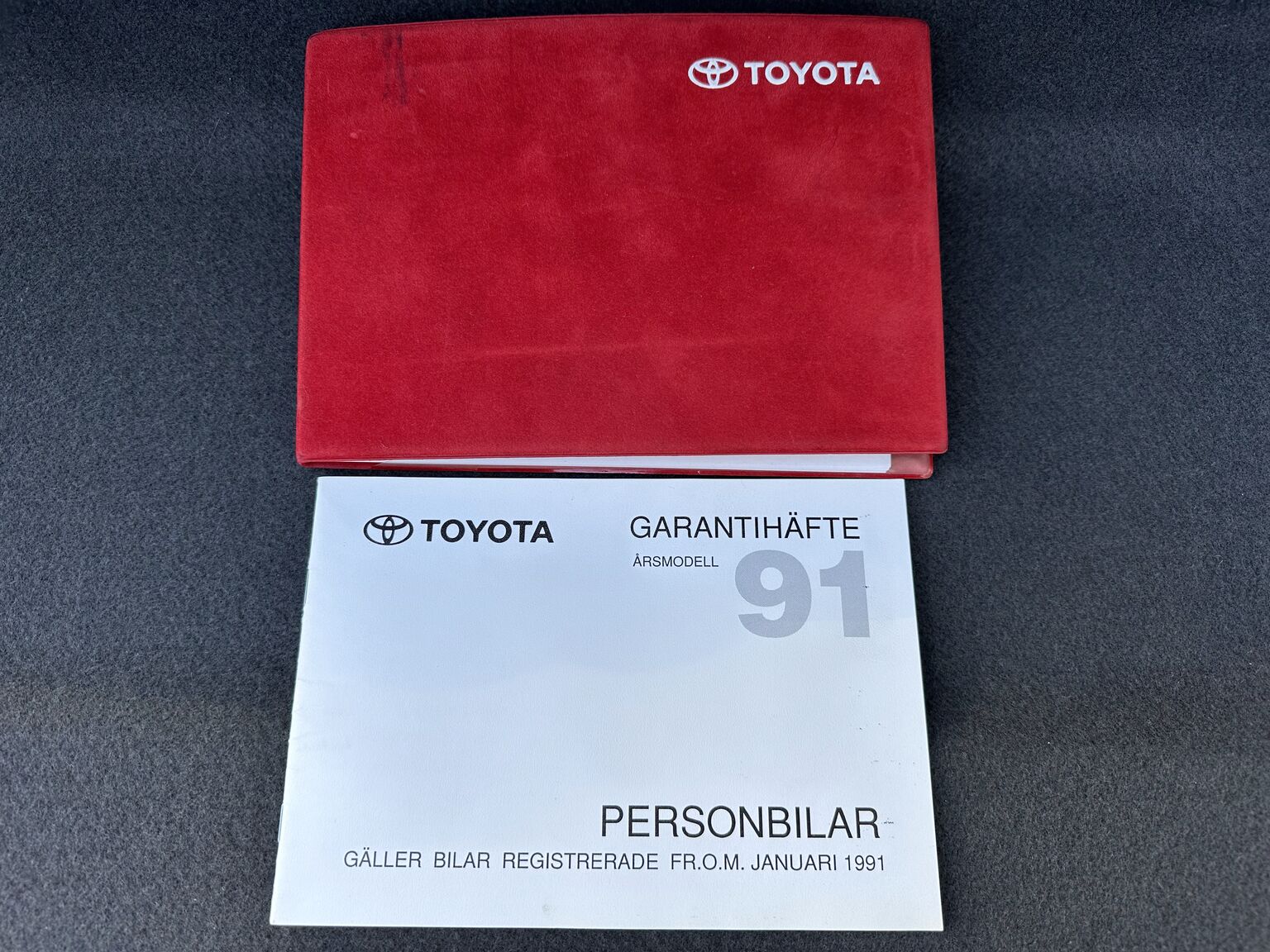 Dokumentation, 1991 Toyota Corolla 1300 XLI