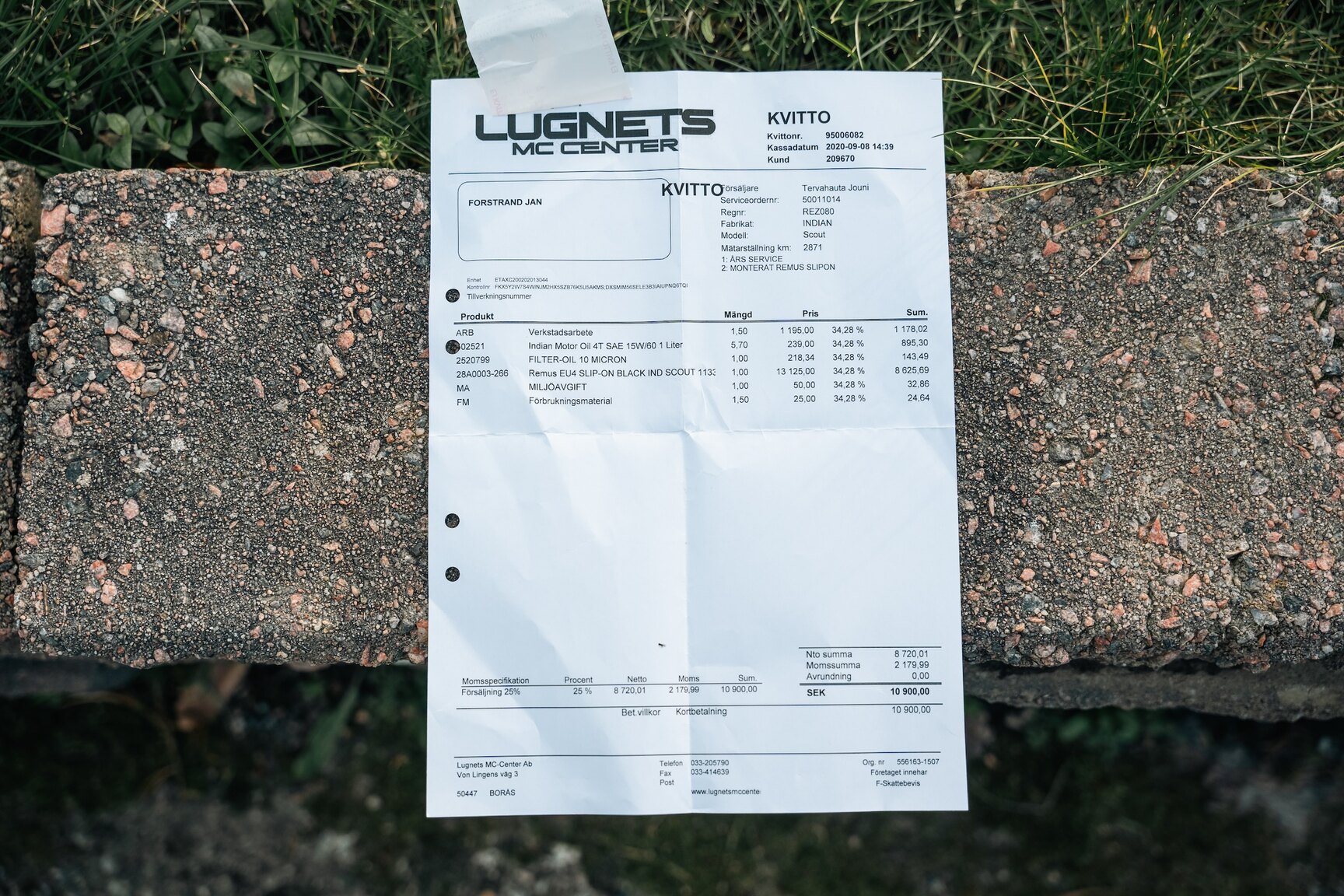 Dokumentation för 2018 Indian Scout (2)